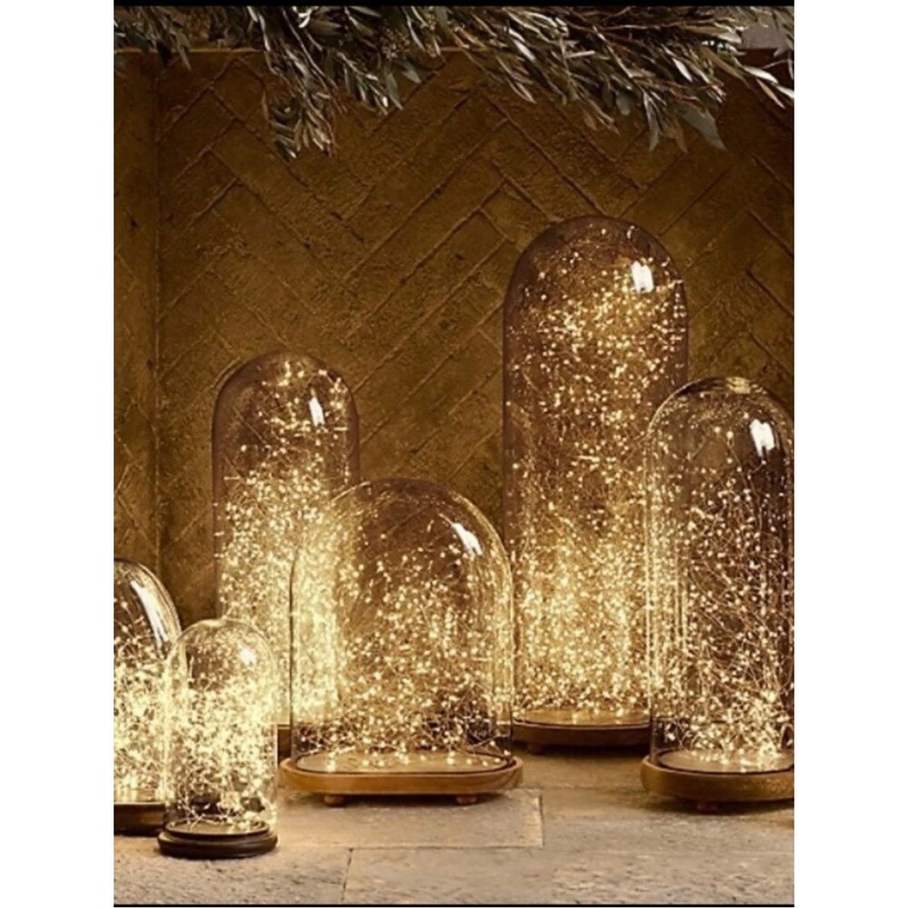 Restoration Hardware Starry String Lights Amber Light Coper Wire 10 ft